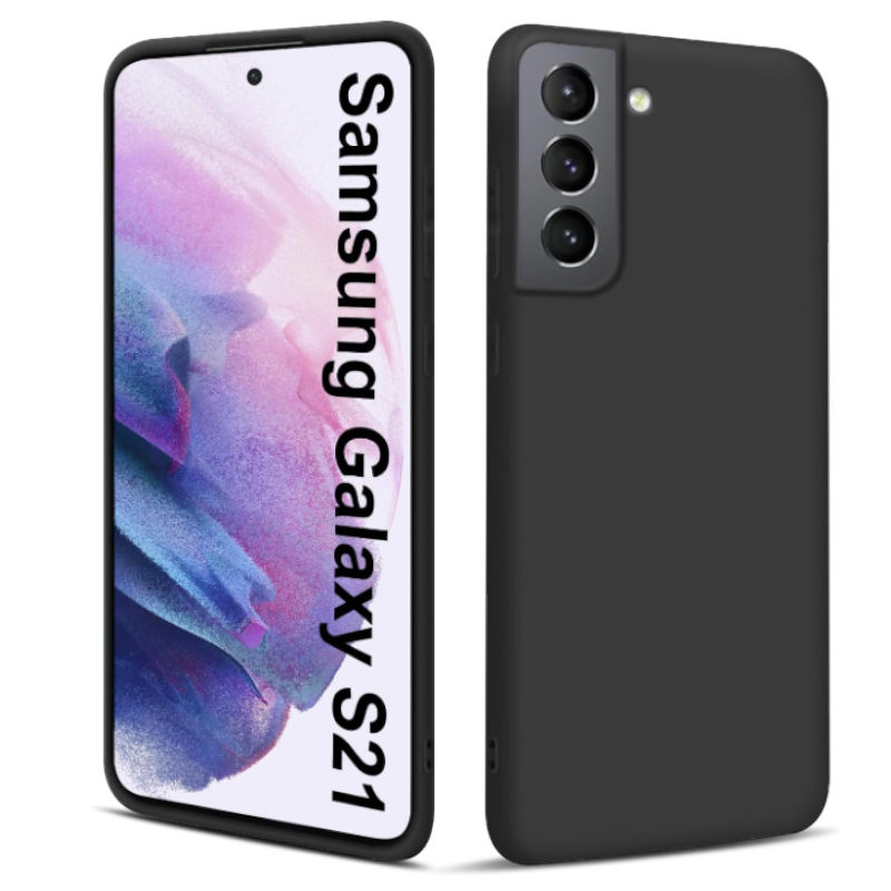 Silikonski ovitek "Eiselen Ultra Thin Soft" za Samsung Galaxy S21 – Infostyle – Črna / TPU silikon