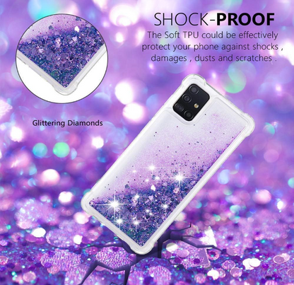 Silikonski ovitek z vrvico "Liquid Glitter" za Samsung Galaxy S20 Fe – Infostyle