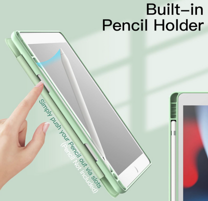 Preklopna torbica za tablični računalnik Apple iPad 9/8/7 (2021/2020/2019) 10.2" z držalom za pisalo – JETech