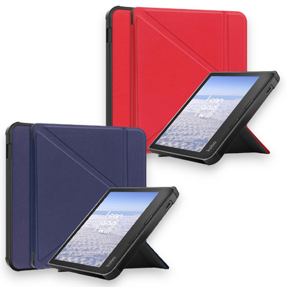 Preklopna torbica za eBralnik Kobo Libra 2 2021 7" – Infostyle – Temno modra / PU usnje + mikrovlakna
