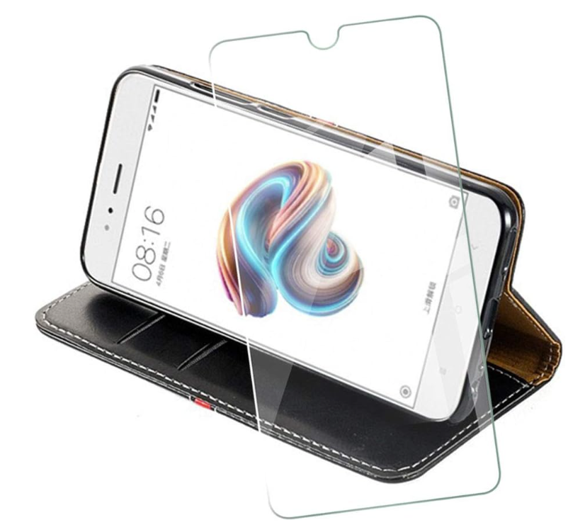 Komplet preklopna torbica "Line" + zaščitno steklo za Oukitel WP6 (6.3") – Infostyle