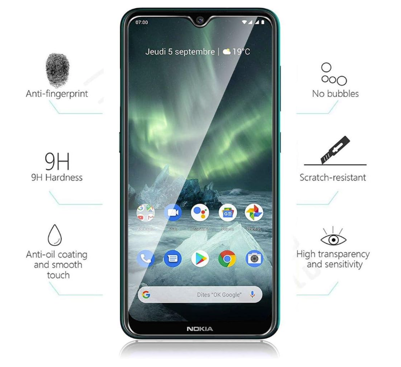 Komplet silikonski ovitek "Blossoming tree" + zaščitno steklo za Doogee N20 (6.3") – Infostyle