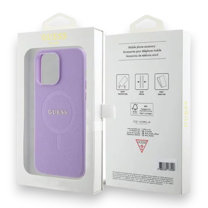 Ovitek Guess "Saffiano MagSafe " za iPhone 15 Pro (GUHMP15LPSAHMCU)