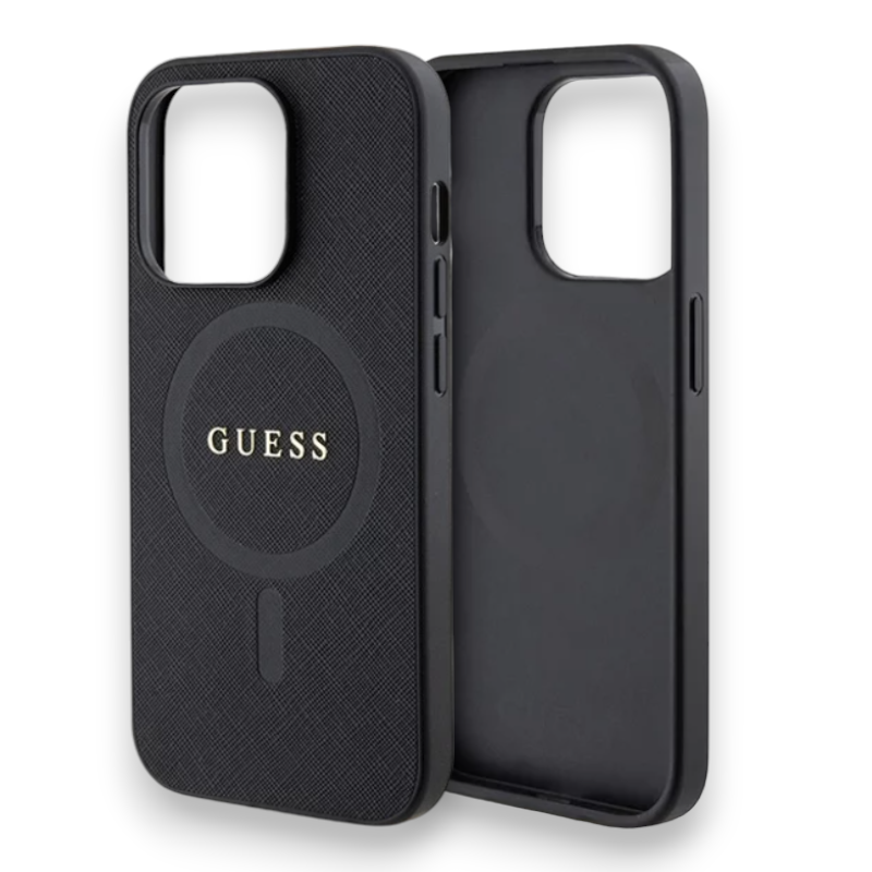 Ovitek Guess "Saffiano MagSafe " za iPhone 15 Pro Max (GUHMP15XPSAHMCK)