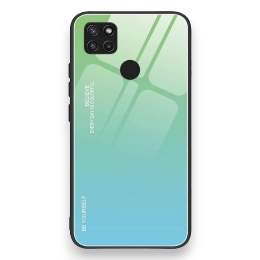 Ovitek "Unique Gradient" za Realme C21Y/C25Y – JIAFEI – Svetlo zelena / PC + TPU silikon