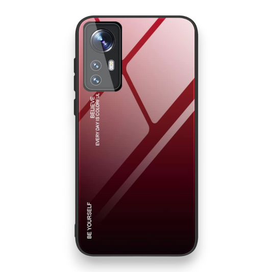 Ovitek "Unique Gradient" za Xiaomi 12T Pro 5G – JIAFEI – Rdeča / PC + TPU silikon