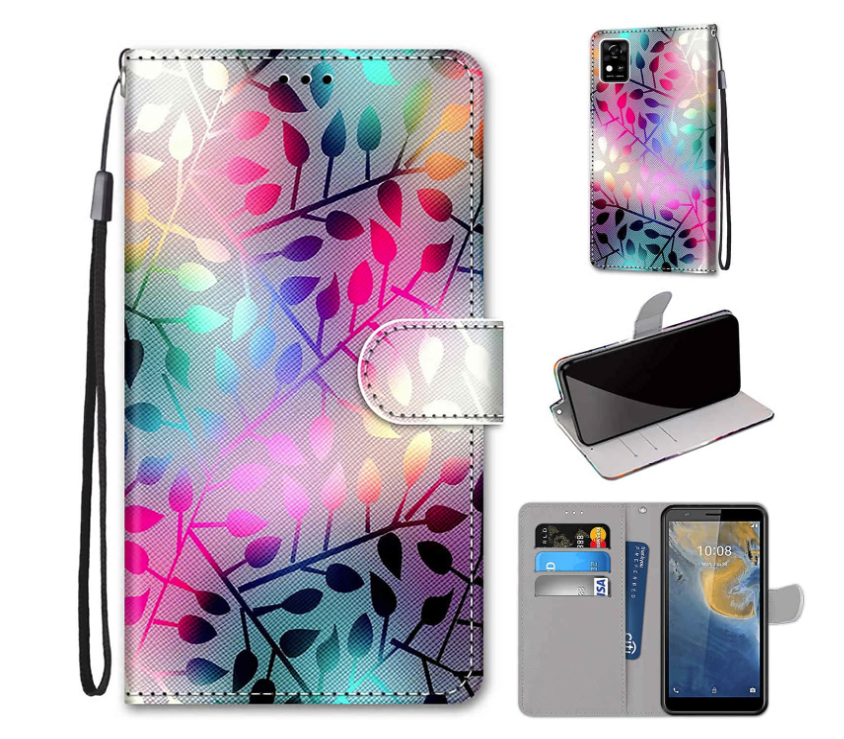 Preklopna torbica "Rainbow leaves" za ZTE Blade A31 – Infostyle