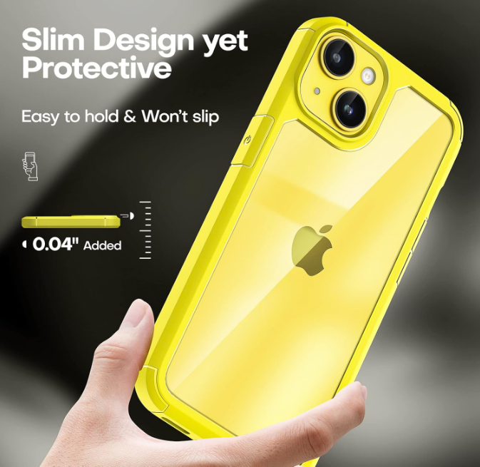 Komplet ovitek "Tauri Shockproof" + zaščitno steklo + zaščita za kamero za iPhone 14