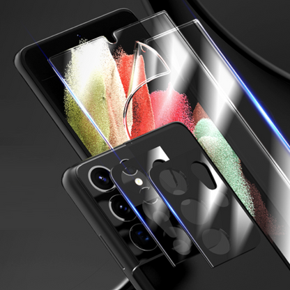 Zaščitna folija za zaslon + zaščita za kamero "Tauri protection" za Samsung Galaxy S21 Ultra