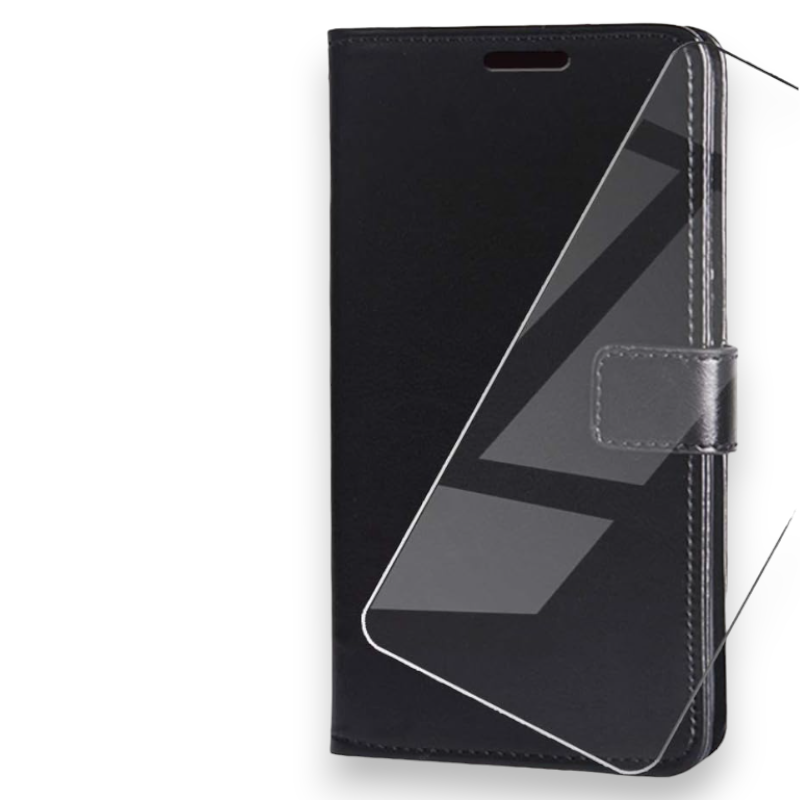 Komplet preklopna torbica "Vintage Elegant" + zaščitno steklo za Ulefone Note 7P (2019) (6.1") – Infostyle – Umetno usnj