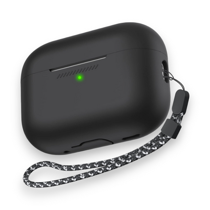 Silikonski ovitek za slušalke "Skin" s paščkom za AirPods Pro 2 – Ahastyle – Roza
