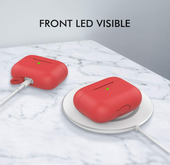 Silikonski ovitek za slušalke "Skin" za AirPods Pro (2019) – Ahastyle – Črna