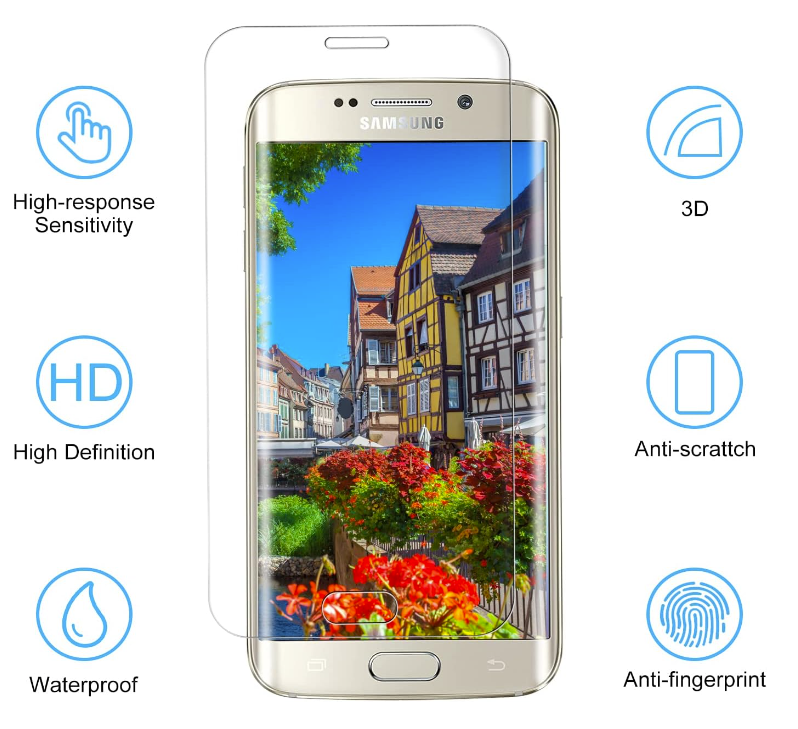 Zaščitno steklo "Wsky" za Samsung Galaxy S7 Edge (2 kosa) – Infostyle