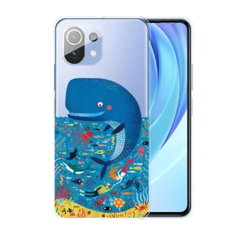 Ovitek za telefon "Whales" Xiaomi Mi 11 Lite – Infostyle – Prozorna