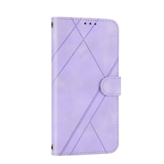 Preklopna torbica "Lines" Xiaomi Redmi Note 12 Pro – Infostyle – Vijolična