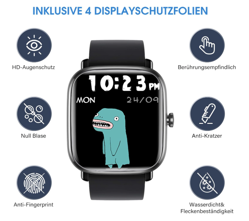 Zaščitna folija za pametno uro Amazfit GTS 4 Mini 5G (4 kosi) – Infostyle