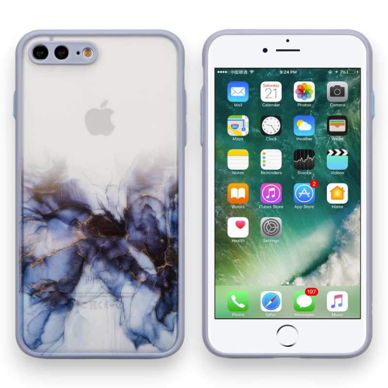 Ovitek "Transparent Marble" za iPhone 7 Plus/ 8 Plus – Infostyle