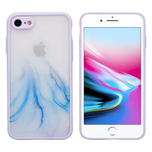 Ovitek "Marble" za iPhone 7 Plus/ 8 Plus – Infostyle – Vijolična / PC + TPU silikon