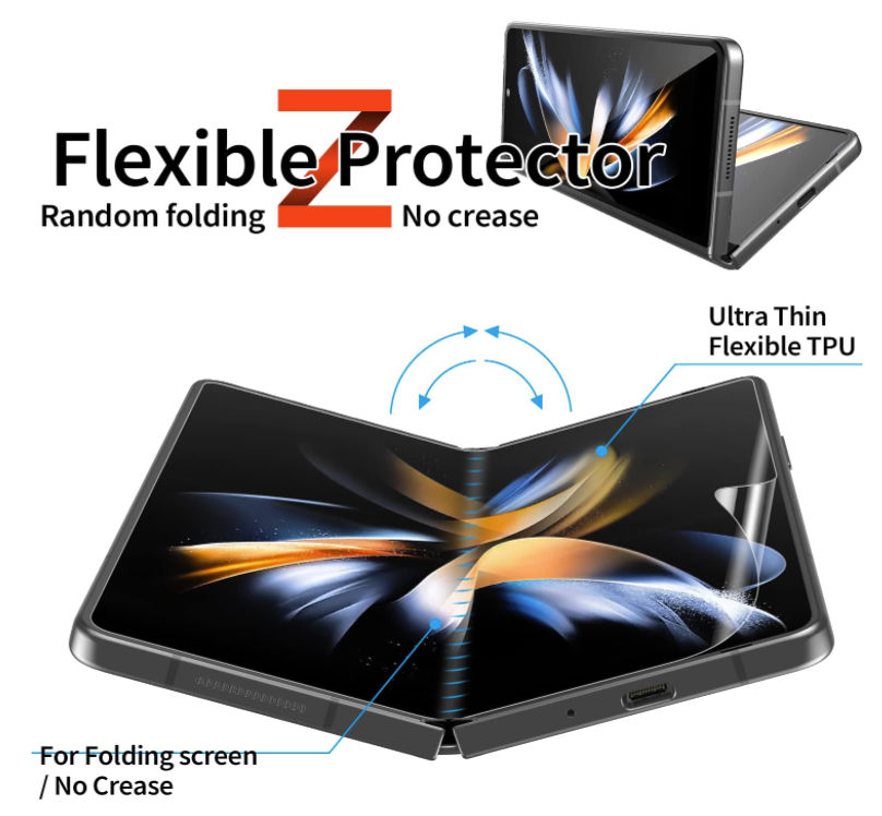 Komplet zaščitnih folij za Samsung Z Fold 4 5G (2x notranji zaslon + 2x zadnja desna stran + 2x zadnja leva stran) – Fol