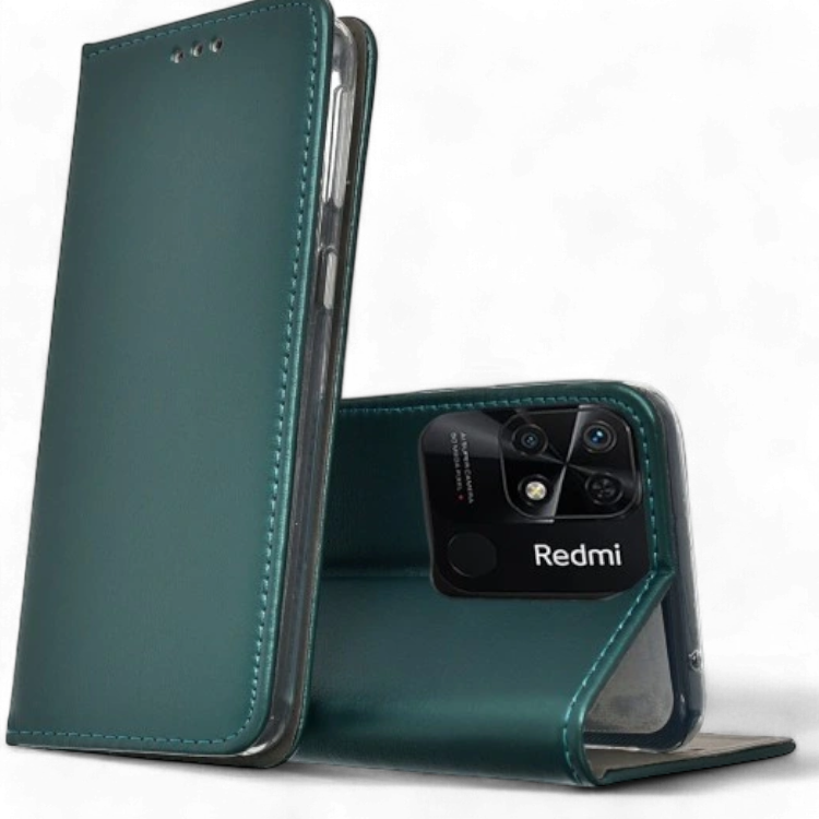 Preklopna torbica za telefon Xiaomi Redmi 10C, zelena – Techsuit – Zelena