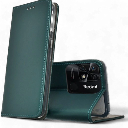 Preklopna torbica za telefon Xiaomi Redmi 10C, zelena – Techsuit – Zelena