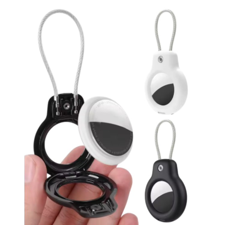 Zaščitni etui obesek za AirTag (2kosa), črna in bela – Infostyle