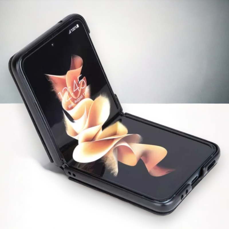 Ovitek "QIN" iz veganskega usnja za Samsung Galaxy Z Flip 4 5G - črna – Nillkin