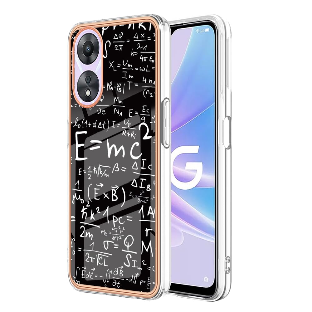 Ovitek za Oppo A58 5G / A78 5G – meki TPU, otporan na udarce, uzorak Equation