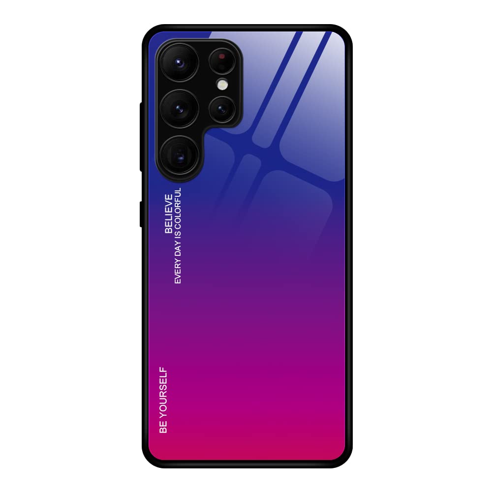 Maska GOKEN za Samsung Galaxy S23 Ultra 5G – gradijentno kaljeno staklo + silikonski TPU