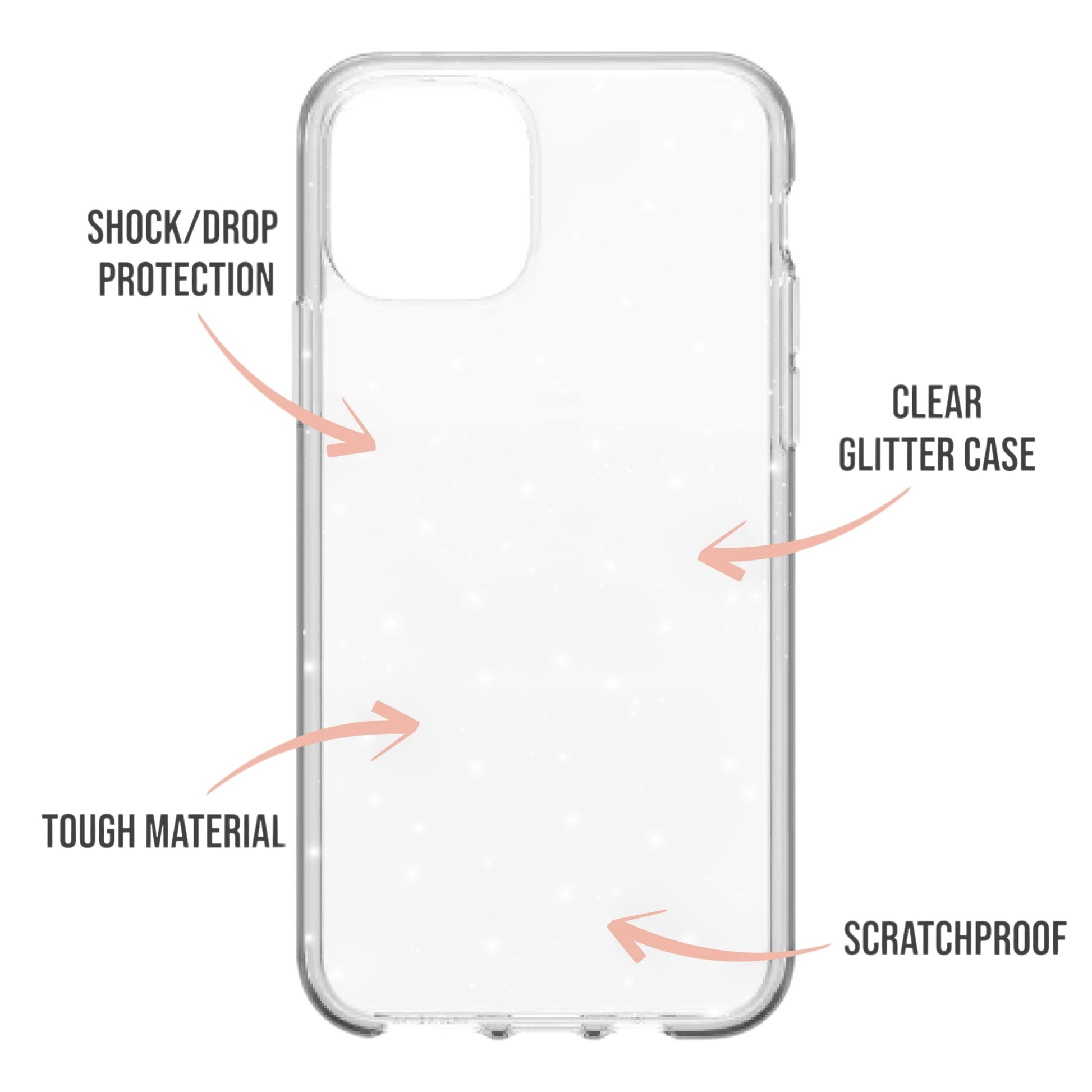 Ovitek za telefon "Glitter" za iPhone 15 – Infostyle