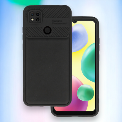Silikonski ovitek "Camera Protected" za Xiaomi Redmi 9C - črna – Infostyle – Črna / TPU silikon