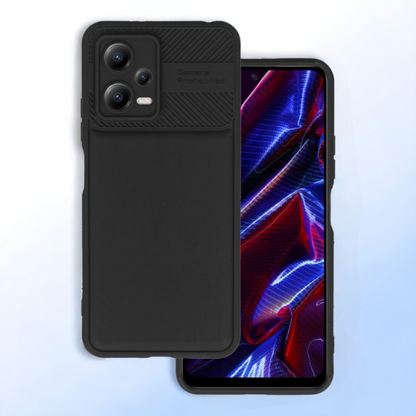 Silikonski ovitek "Camera Protected" za Xiaomi Redmi Note 12 5G - črna – Infostyle – Črna / TPU silikon