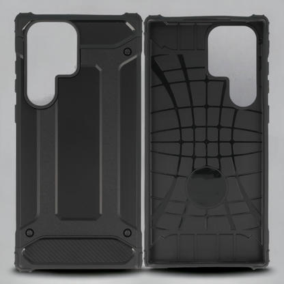 Silikonski ovitek "armor carbon" za Samsung Galaxy S23 Ultra - Črna – Infostyle