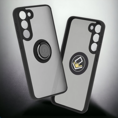 Ovitek za telefon "Glinth" za Samsung Galaxy S23 – Techsuit – Črna / PC + TPU silikon