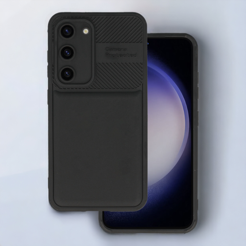 Silikonski ovitek "Camera Protected" za Samsung Galaxy S23 Plus - črna – Infostyle – Črna / TPU silikon