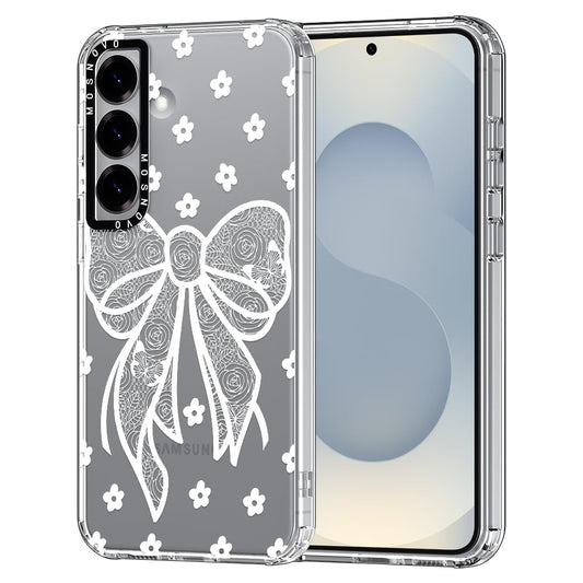 Ovitek MOSNOVO za Samsung Galaxy S25 Plus - Lacey Bow: MOSNOVO ovitek Samsung Galaxy S25 Plus Lacey Bow