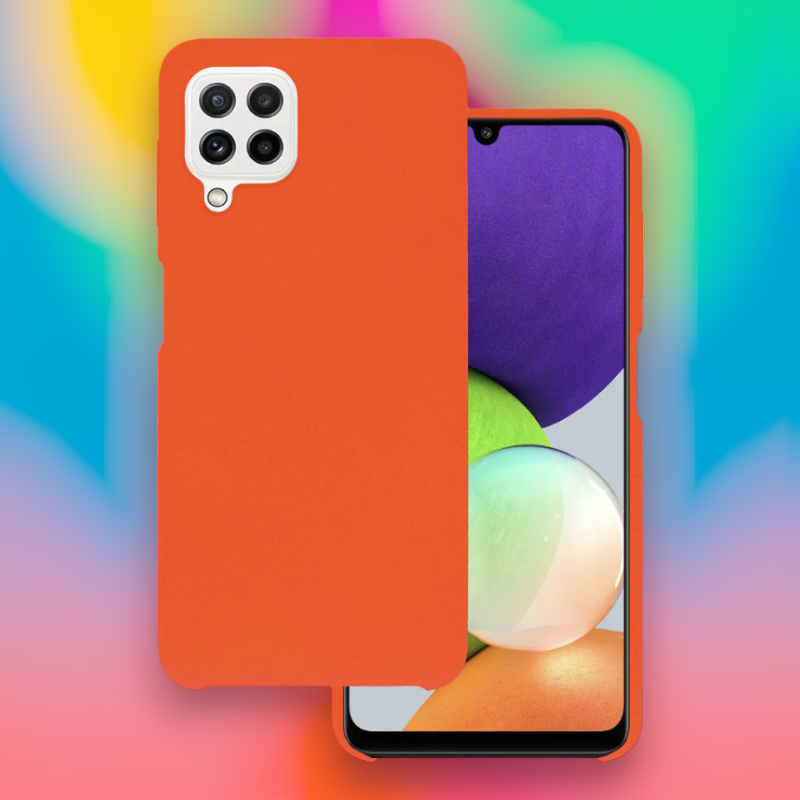 Silikonski ovitek "Lite" za Samsung Galaxy A22 4G – Vennus – Oranžna / Silikon