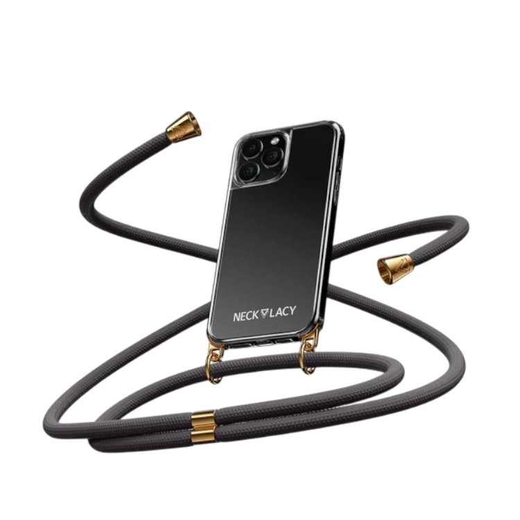 Ovitek z vrvico "NECKLACY®" z zaščito za kamero za iPhone 15 Pro Max