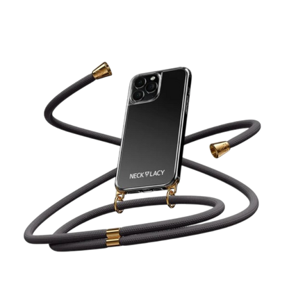 Ovitek z vrvico "NECKLACY®" z zaščito za kamero za iPhone 15 Pro Max