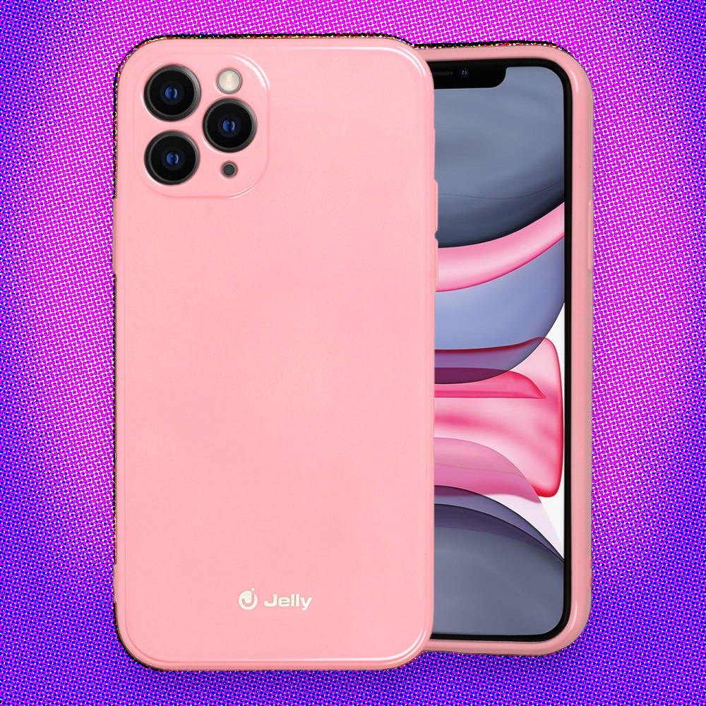 Silikonski ovitek "Jelly" za iPhone 13 Pro Max - Svetlo roza – Svetlo roza / TPU silikon