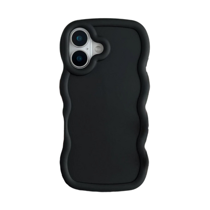 Ovitek "Wave" za iPhone 16 – Infostyle – Črna