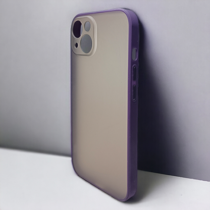 Ovitek "Black View" za iPhone 14 – Infostyle – Vijolična / PC + TPU silikon