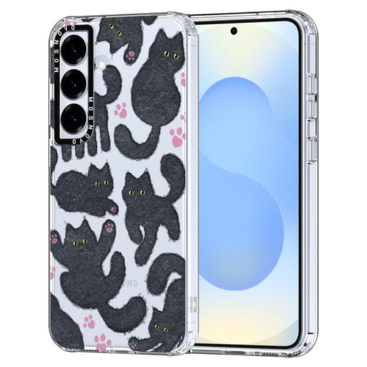 MOSNOVO-ovitek-za-Samsung-Galaxy-S25-Plus-Black-Furry-Cat:MOSNOVO ovitek za Samsung Galaxy S25 Plus - Black Furry Cat