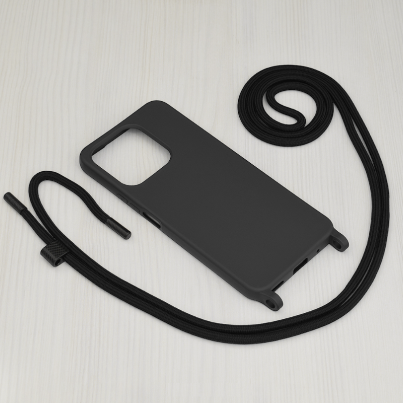 Silikonski ovitek "Crossbody Lanyard" za Honor X8 4G – Techsuit