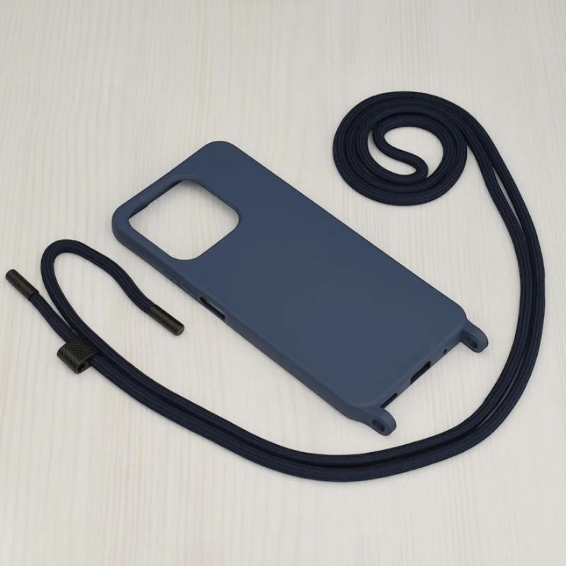 Silikonski ovitek "Crossbody Lanyard" za Honor X8 4G – Techsuit