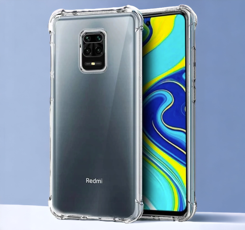 Silikonski ovitek "Antishock" za Xiaomi Redmi Note 9s (0.5 mm) - Transparent – Infostyle – Prozorna / TPU silikon