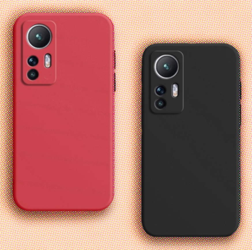 Silikonski ovitek "Lite" za Xiaomi 12 Pro – Vennus – Črna / Silikon
