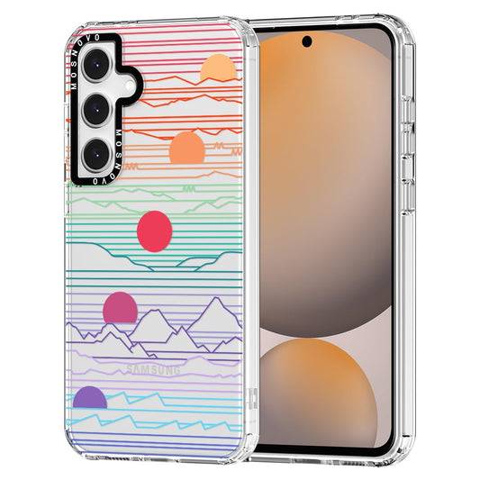 Ovitek MOSNOVO Samsung Galaxy S24 FE Colorful Sunset Lines