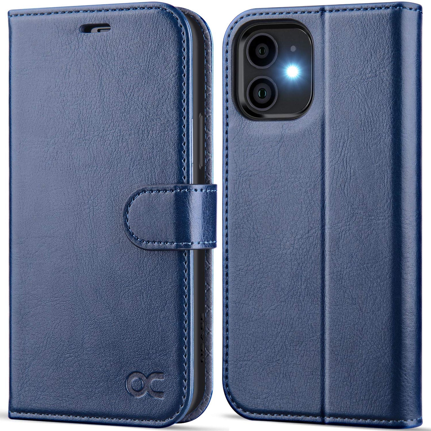 OCASE preklopna torbica iPhone 12 12 Pro temno modra