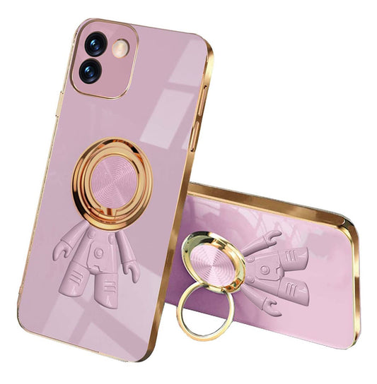 Ovitek HAOYE za Samsung Galaxy A03 – Ring Astronaut, vijoličen